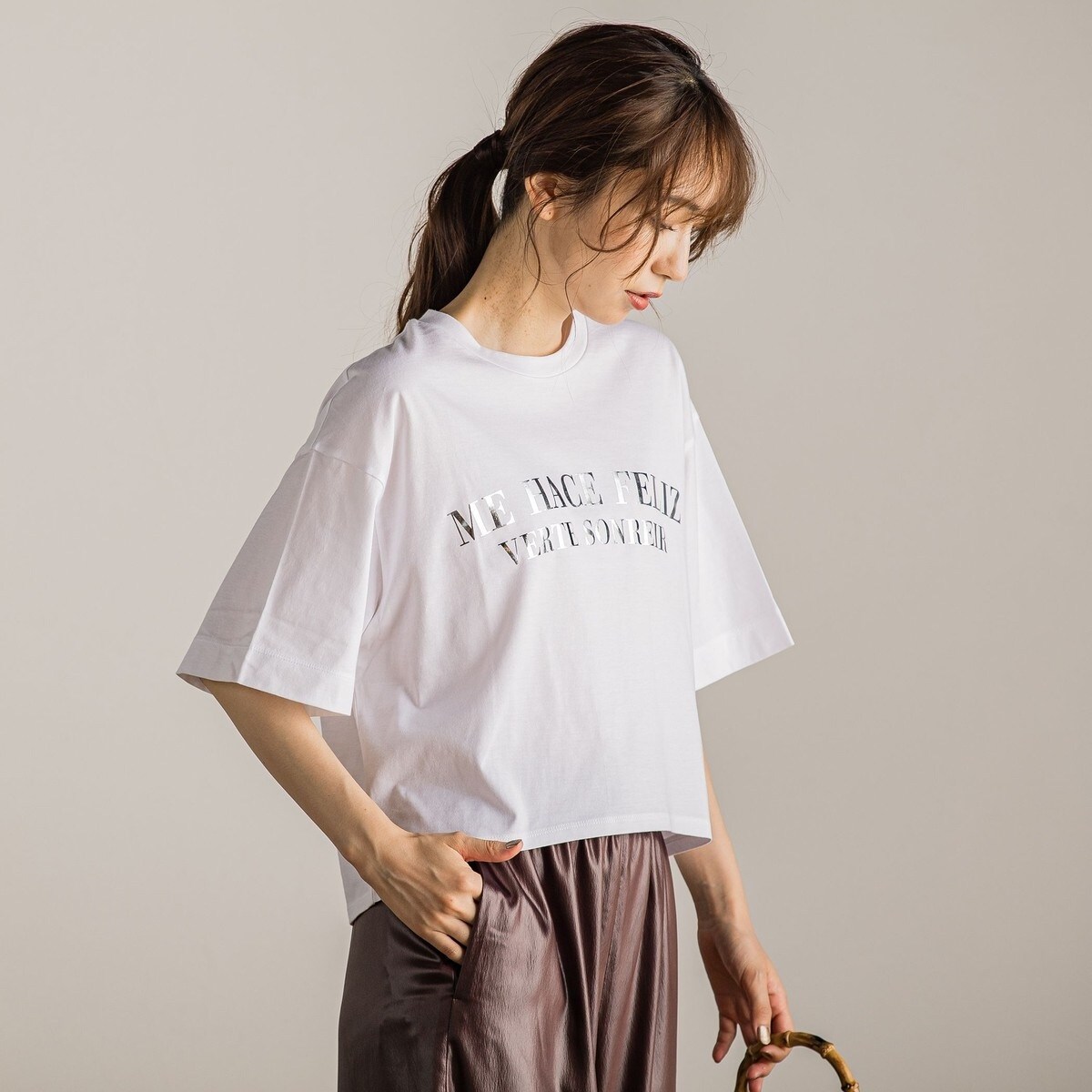 Droite lautreamont / ドロワットロートレアモン 【WEB限定カラーあり】ロゴプリントT≪手洗い可能≫ セール】 【WEB限定カラーあり】ロゴプリントT≪手洗い可能