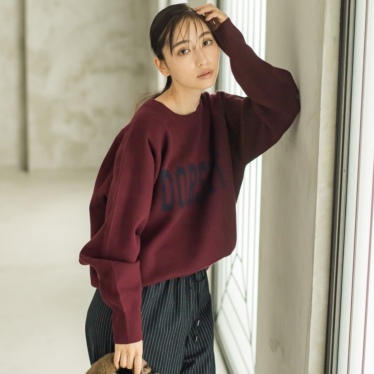 ウォッシャブルバナナスリーブニット≪手洗い可能≫ | ドロワット