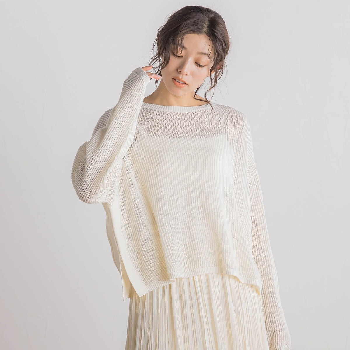 CANBELラメMIXニットプルオーバー≪手洗い可能≫ | ロートレアモン