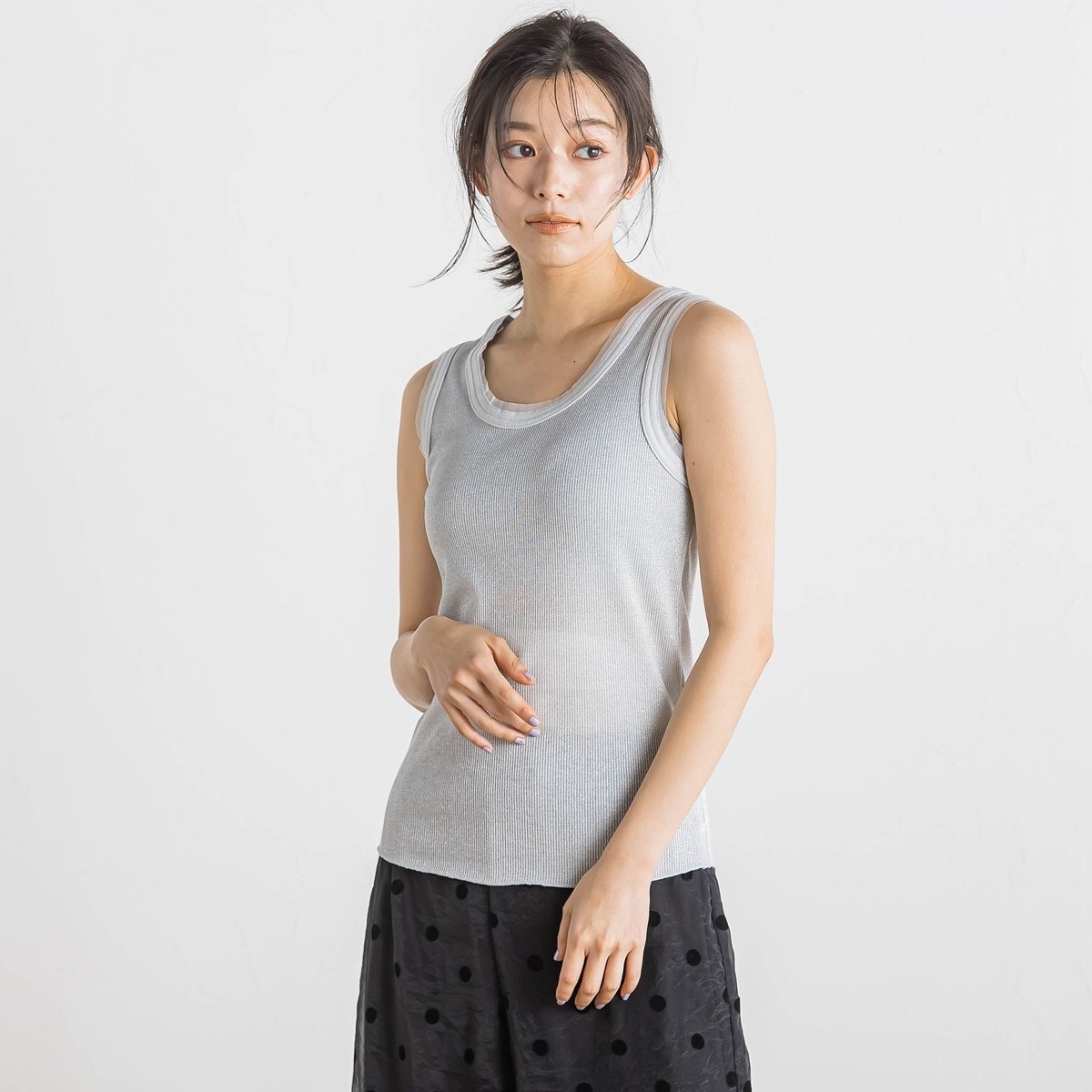 Droite lautreamont / ドロワットロートレアモン ラメリブタンク≪手洗い可能≫ ラメリブタンク≪手洗い可能≫ | Droite lautreamont