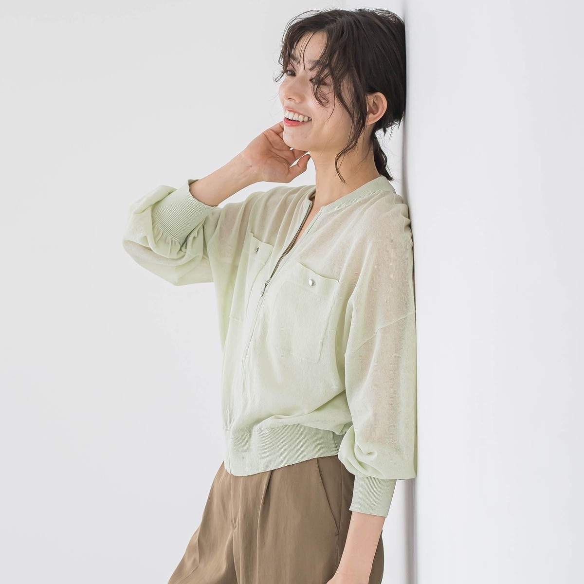 シアーZIPブルゾン≪手洗い可能≫ | ドロワットロートレアモン(Droite