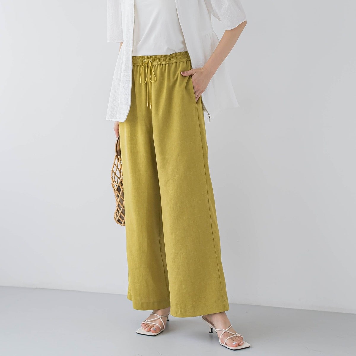 未使用級✨ジャーナルスタンダード　24SS　タンブラーブッチャーイージーパンツ FLUTTER/フラッター】2024SS「Old English FL Logo Easy Pants