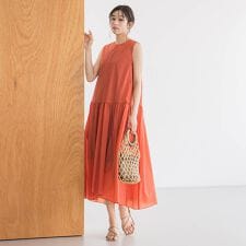ナイロンタフタストレッチワンピース≪洗濯機で洗える≫ | ドロワットロートレアモン(Droite lautreamont)