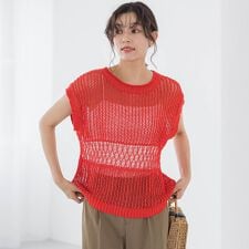 メッシュニットベスト≪手洗い可能≫