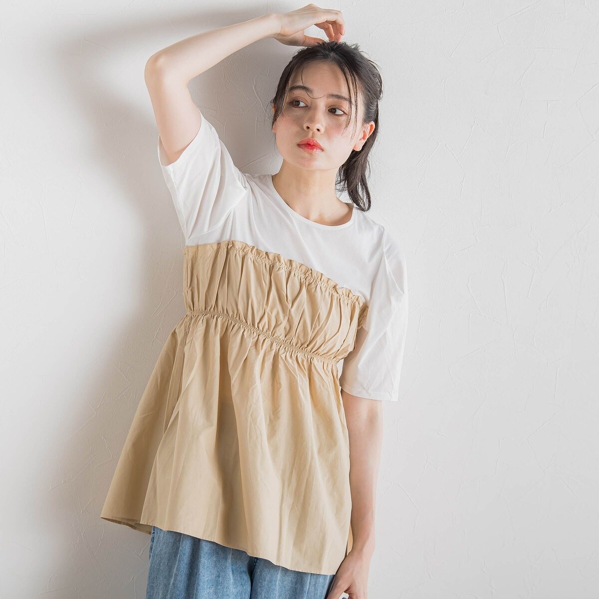 Droite lautreamont / ドロワットロートレアモン 【WEB限定】ドライタッチコットンミックスロゴT≪洗濯機で洗える≫ trim_ofgfe_itemd644e3e60f8711f