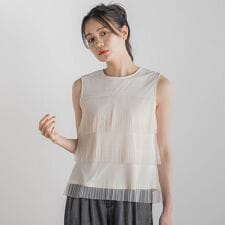 チュールドッキングプルオーバー≪手洗い可能≫