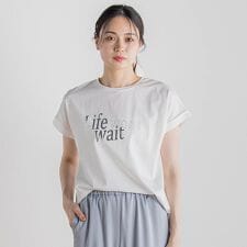 ドライタッチコットンNEWロゴTシャツ≪洗濯機で洗える≫