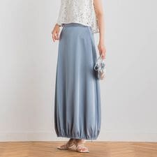 【CLANE】サテンバルーンスカート≪手洗い可能≫