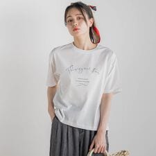 【WEB限定】ドライタッチコットンミックスロゴT≪洗濯機で洗える≫