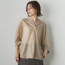 セミシアースキッパーブラウス≪洗濯機で洗える≫