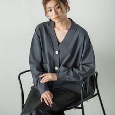 Vネックカーディガン≪手洗い可能≫