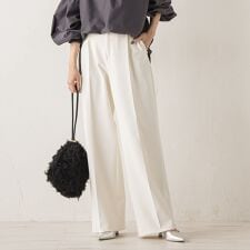 ドロワットロートレアモン(Droite lautreamont)の両面起毛ストレッチパンツ≪洗濯機で洗える≫