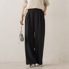 ドロワットロートレアモン(Droite lautreamont)の両面起毛ストレッチパンツ≪洗濯機で洗える≫