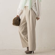 ドロワットロートレアモン(Droite lautreamont)の両面起毛ストレッチパンツ≪洗濯機で洗える≫