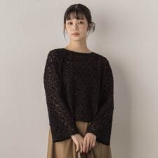 フェザーチュールモールブラウス≪手洗い可能≫