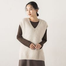 FOX/CASHMEREベスト≪手洗い可能≫