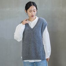 FOX/CASHMEREベスト≪手洗い可能≫