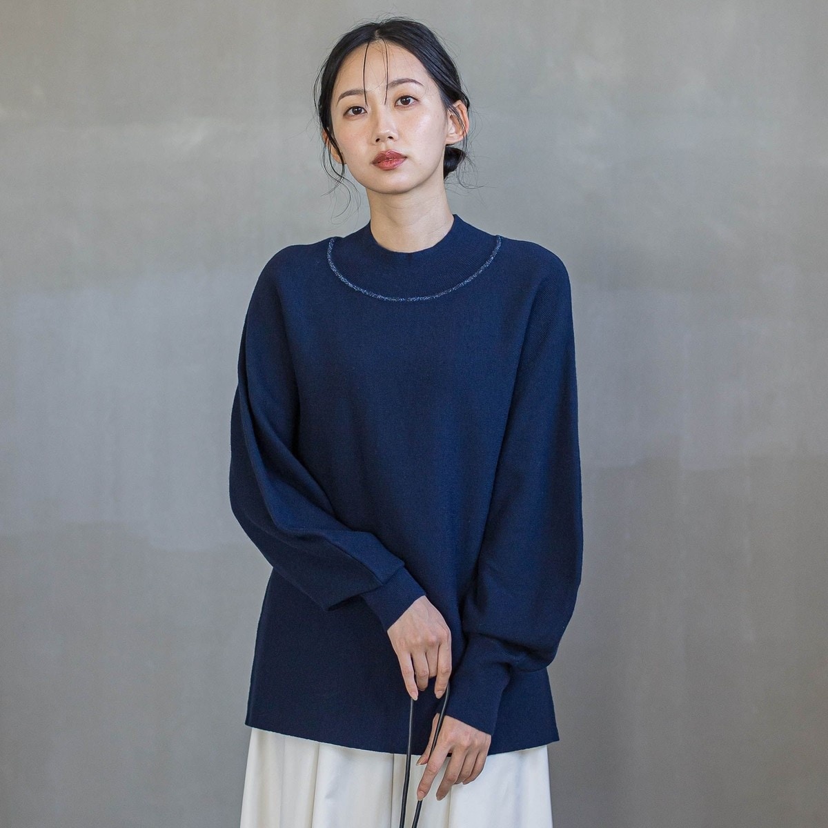 ウォッシャブルバナナスリーブニット≪手洗い可能≫ | ドロワット