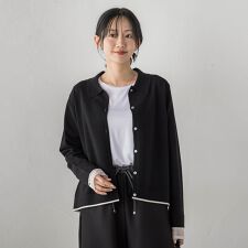 スーパーストレッチステンカーディガン≪洗濯機で洗える≫