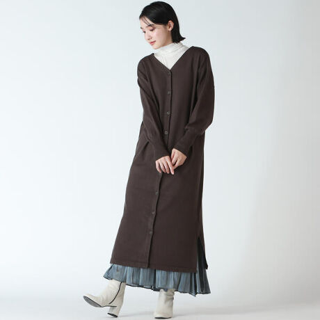 雑誌掲載 ３ｗａｙロングニットワンピース ｗｅｂ別注 ドロワットロートレアモン Droite Lautreamont ファッション通販 マルイウェブチャネル To608 024 85 01