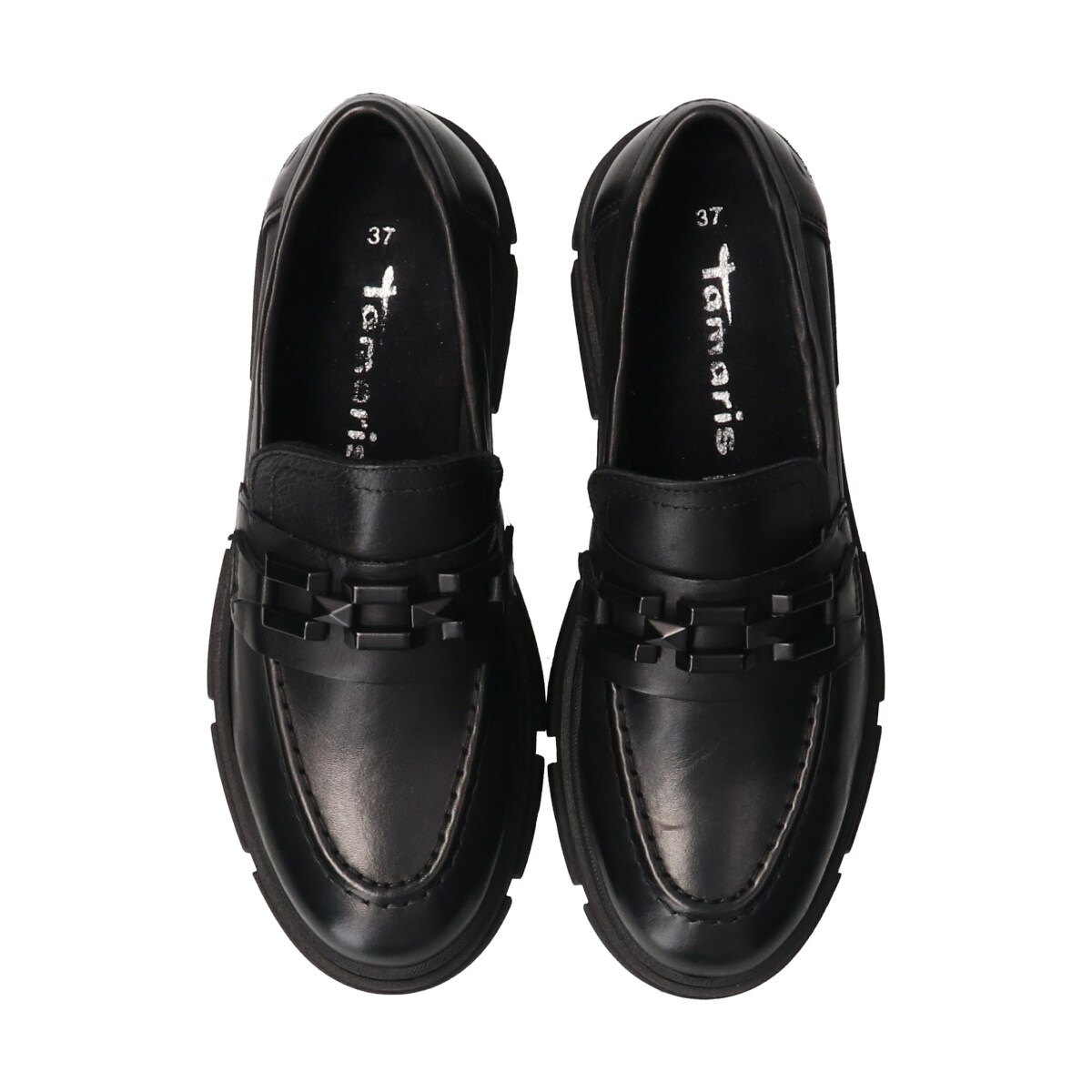 Tamaris◇5cmヒール◇ボリュームソールチェーンローファー | タマリス