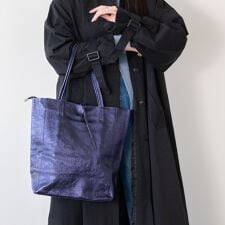 Andrea Cardone◆メタリックレザートートバッグ