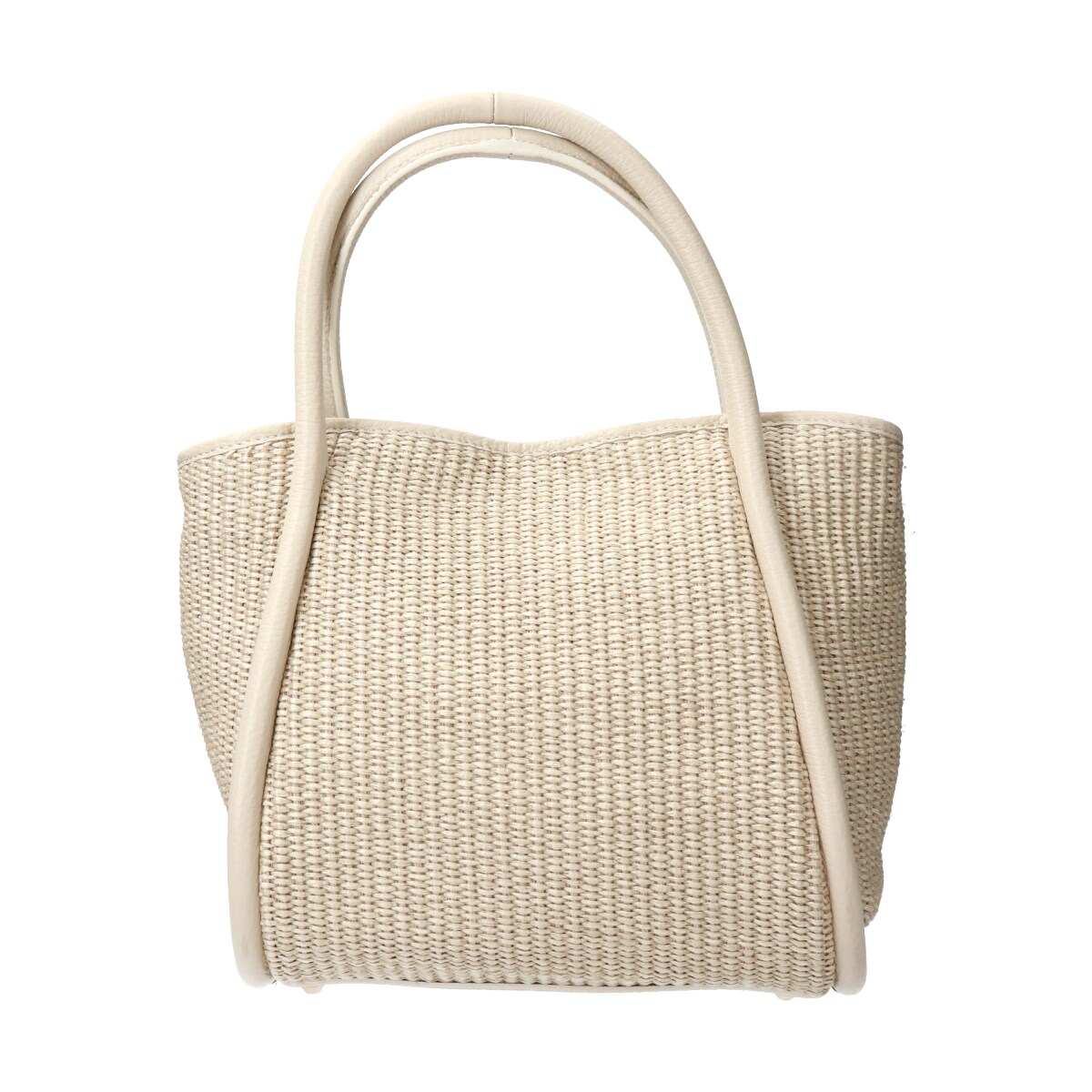 新品　MAURIZIO TAIUTI ストロー×牛革　コンビ　トートバッグ 新品 MAURIZIO TAIUTI ストロー×牛革 コンビ トートバッグ