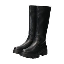 bussola ブソラ◆5.5cmヒール◆撥水厚底デザインソールロングブーツ