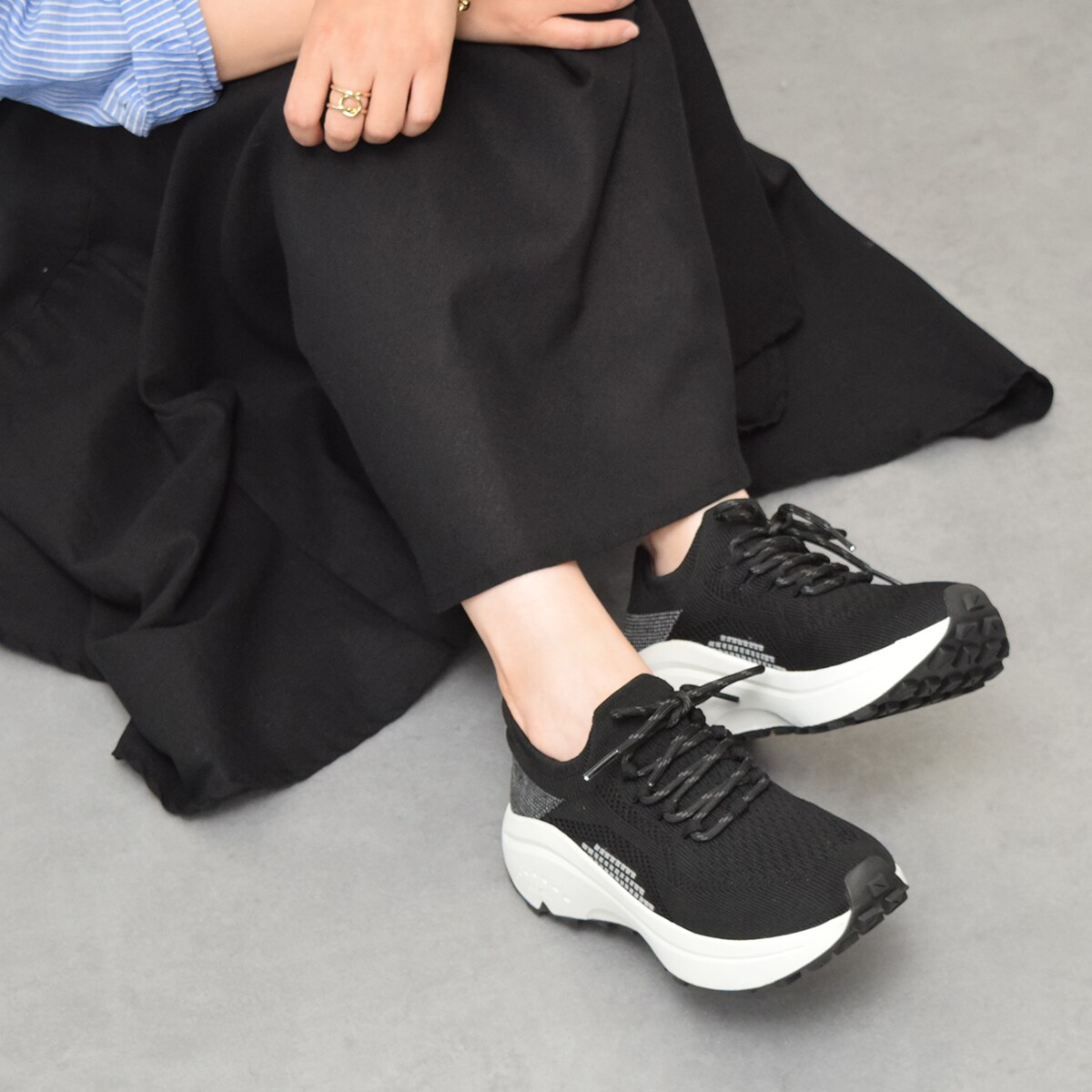 bussola ブソラ◇5cmヒール◇厚底ニットスニーカー | ブソラ(bussola