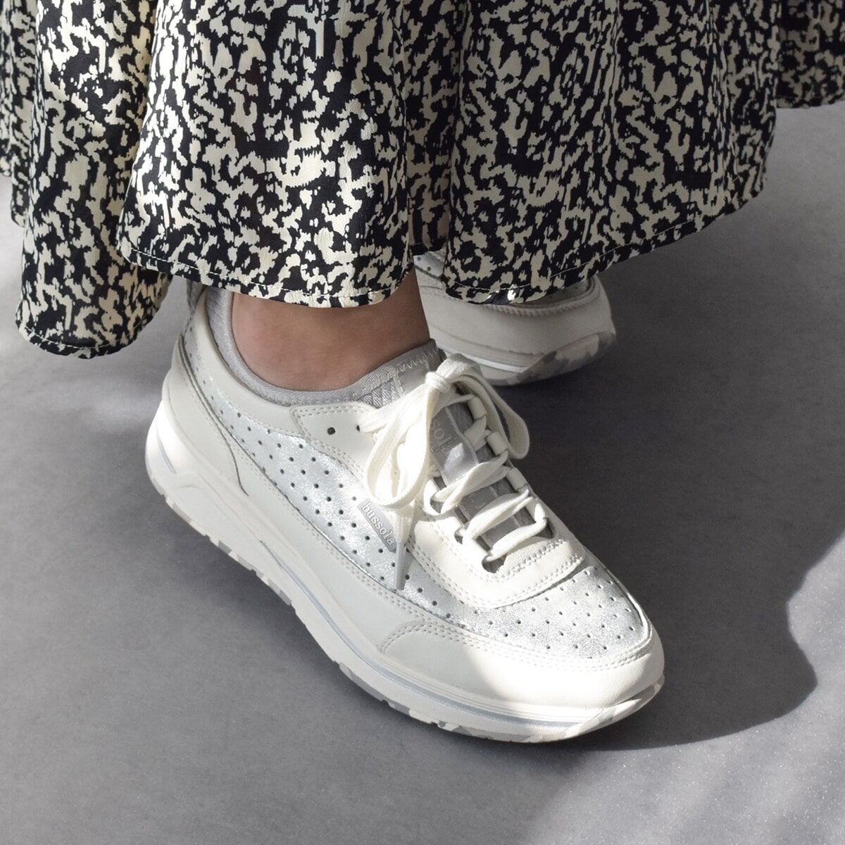 bussola ブソラ◇2.5cmヒール◇撥水レースアップスニーカー | ブソラ