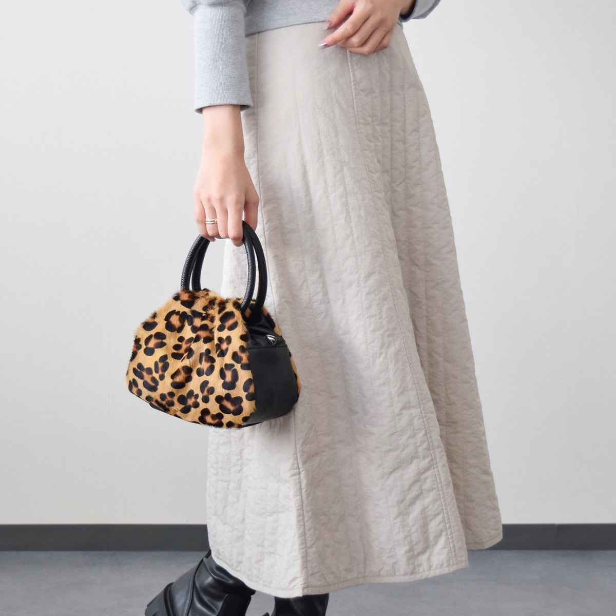 Andrea Cardone◇異素材コンビハンドバッグ | アンドレアカルドネ