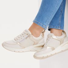 Tamaris◆5cmヒール◆サイドジップ5cmヒールスニーカー