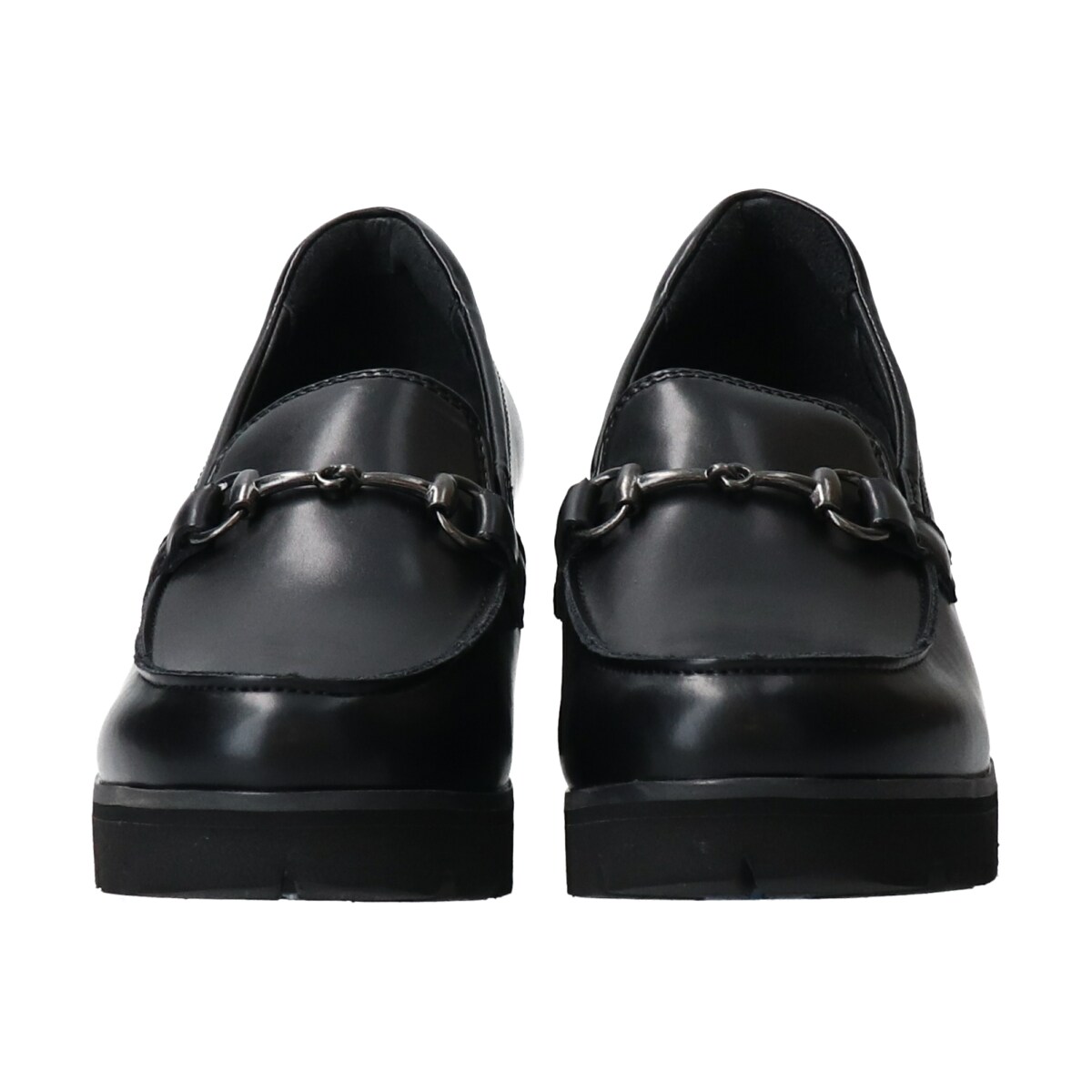 bussola◇5.5cmヒール◇撥水ヒールアップビットローファー | ブソラ