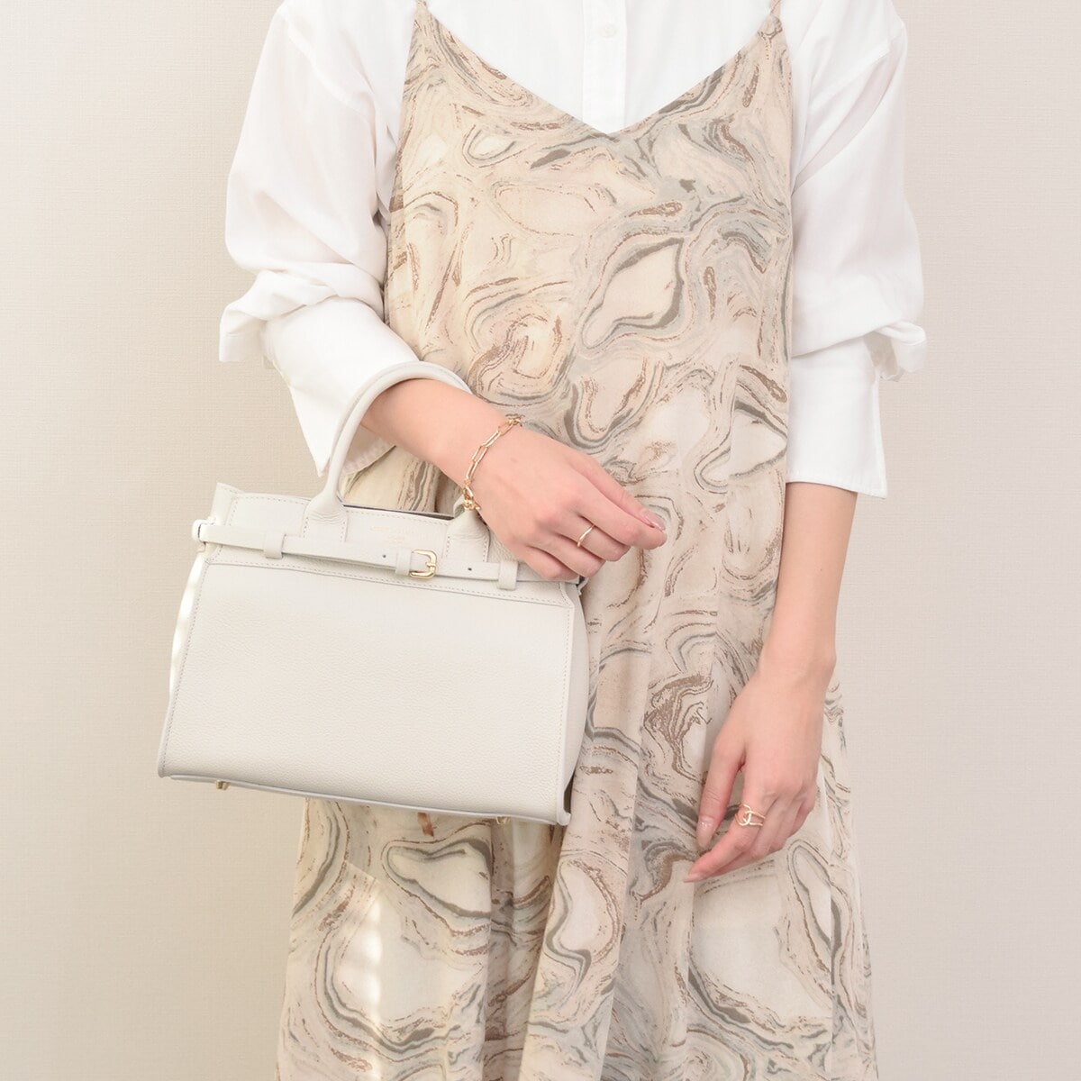 CHRISTIAN VILLA◇レザーハンドルメッシュバッグ | クリスチャン