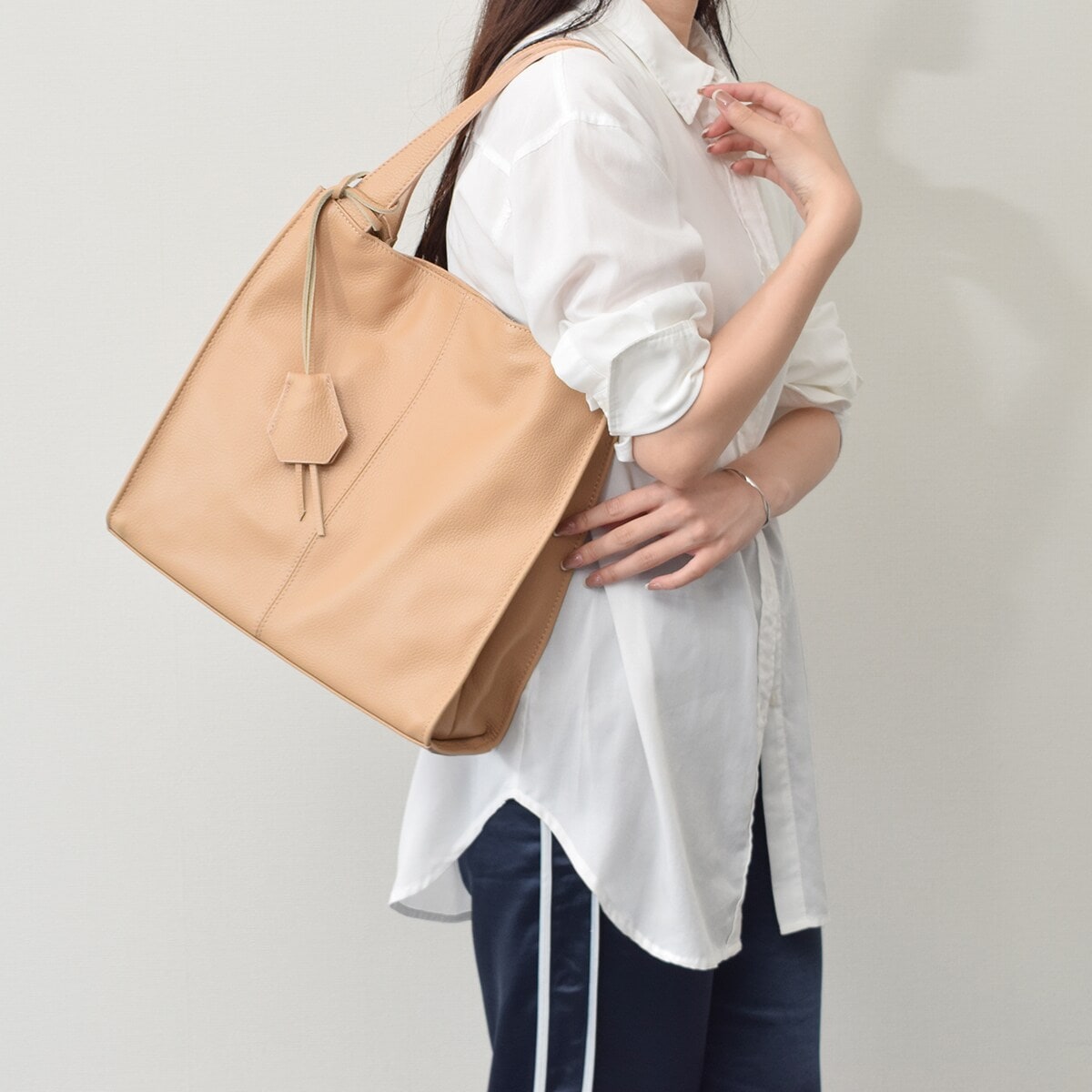 Andrea Cardone◇センターシームレザートートバッグ | アンドレア