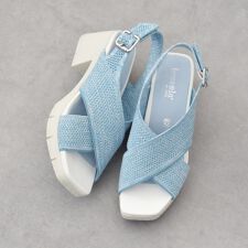 bussola◆6cmヒール◆ニットスリングバックヒールサンダル