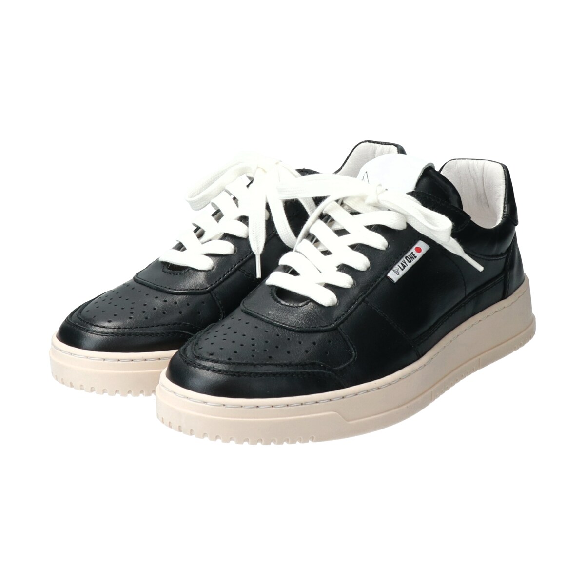 エンブロコンビスニーカー 23.5〜24cm マリークワント 【ブラック】 エンブロコンビスニーカー 23.5〜24cm マリークワント