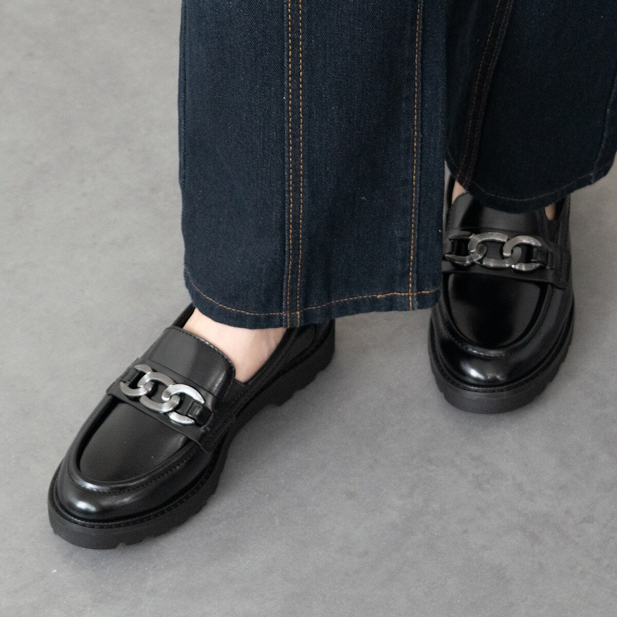 タマリス（TAMARIS）/Tamaris◆3cmヒール◆チェーンビットローファー Tamaris◇3cmヒール◇チェーンビットローファー | タマリス(TAMARIS