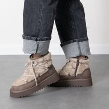 Tamaris◆3.5cmヒール◆フェイクファーレースアップブーツ