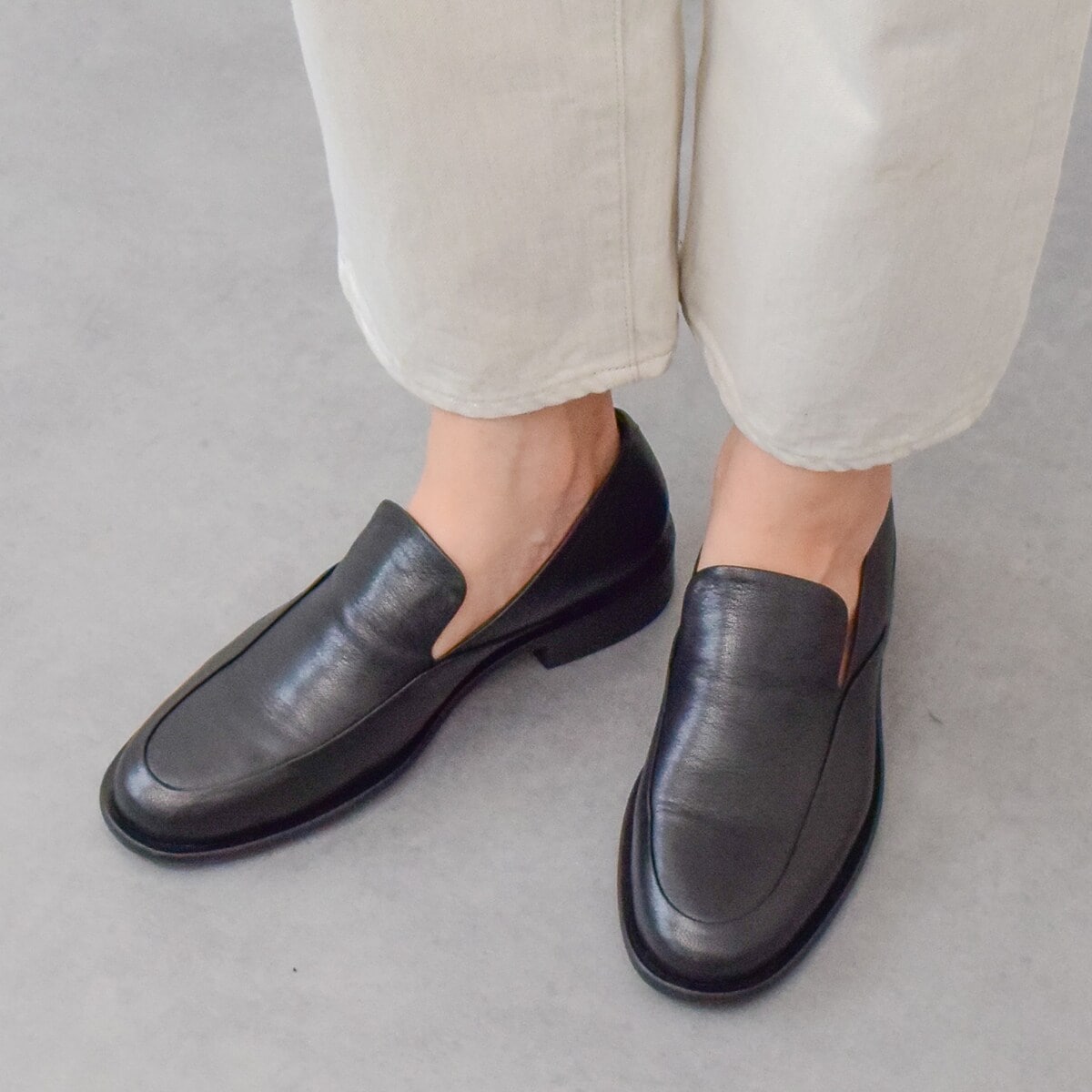 ブリジットバーキンセレクト（Bridget Birkin Select）/JVAM◆2．7cmヒール◆ラウンドトウレザースリッポンシューズ JVAM◇2.7cmヒール◇ラウンドトウレザースリッポンシューズ