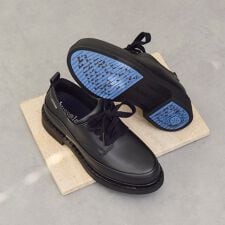 bussola◆4cmヒール◆晴雨兼用アイスグリップソールレザーシューズ