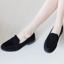 bussola◆2.5cmヒール◆撥水フラットローファー