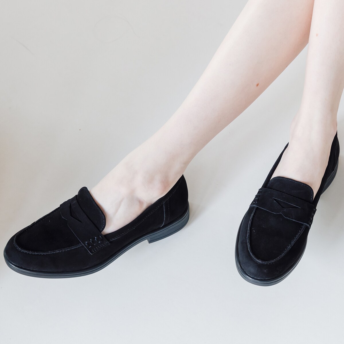 bussola ブソラ◇2.5cmヒール◇撥水フラットローファー | ブソラ