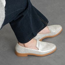 bussola◆2.5cmヒール◆撥水フラットスリッポンシューズ