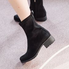 bussola◆4cmヒール◆撥水4cmヒールストレッチショートブーツ