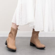 bussola◆4cmヒール◆撥水4cmヒールストレッチショートブーツ