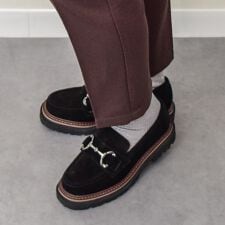 インターショシュール(INTER-CHAUSSURES)のINTER-CHAUSSURES◆3.5cmヒール◆撥水厚底ビットローファー