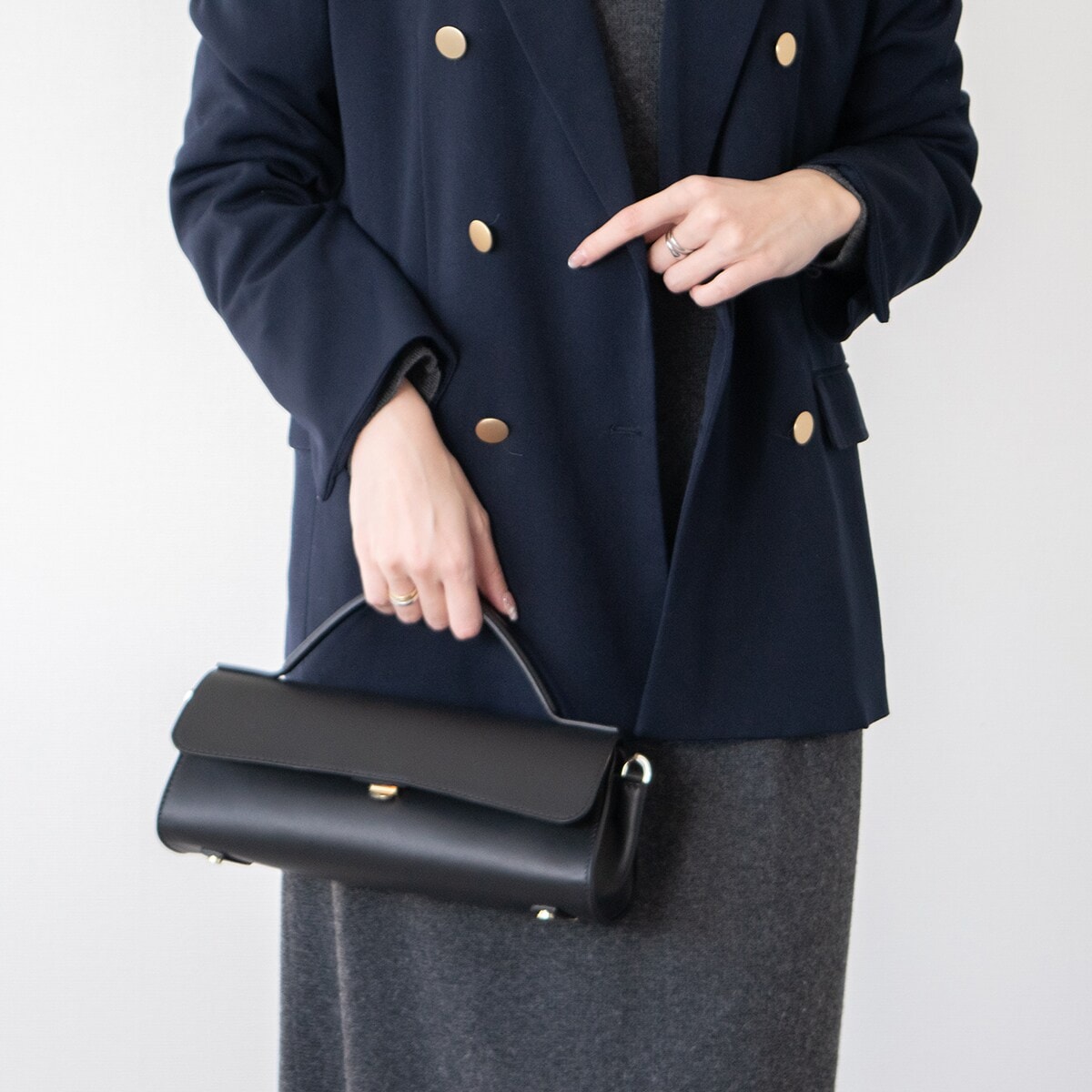 LORISTELLA◇レザーハンドルラフィアハンドバッグ | ロリステッラ