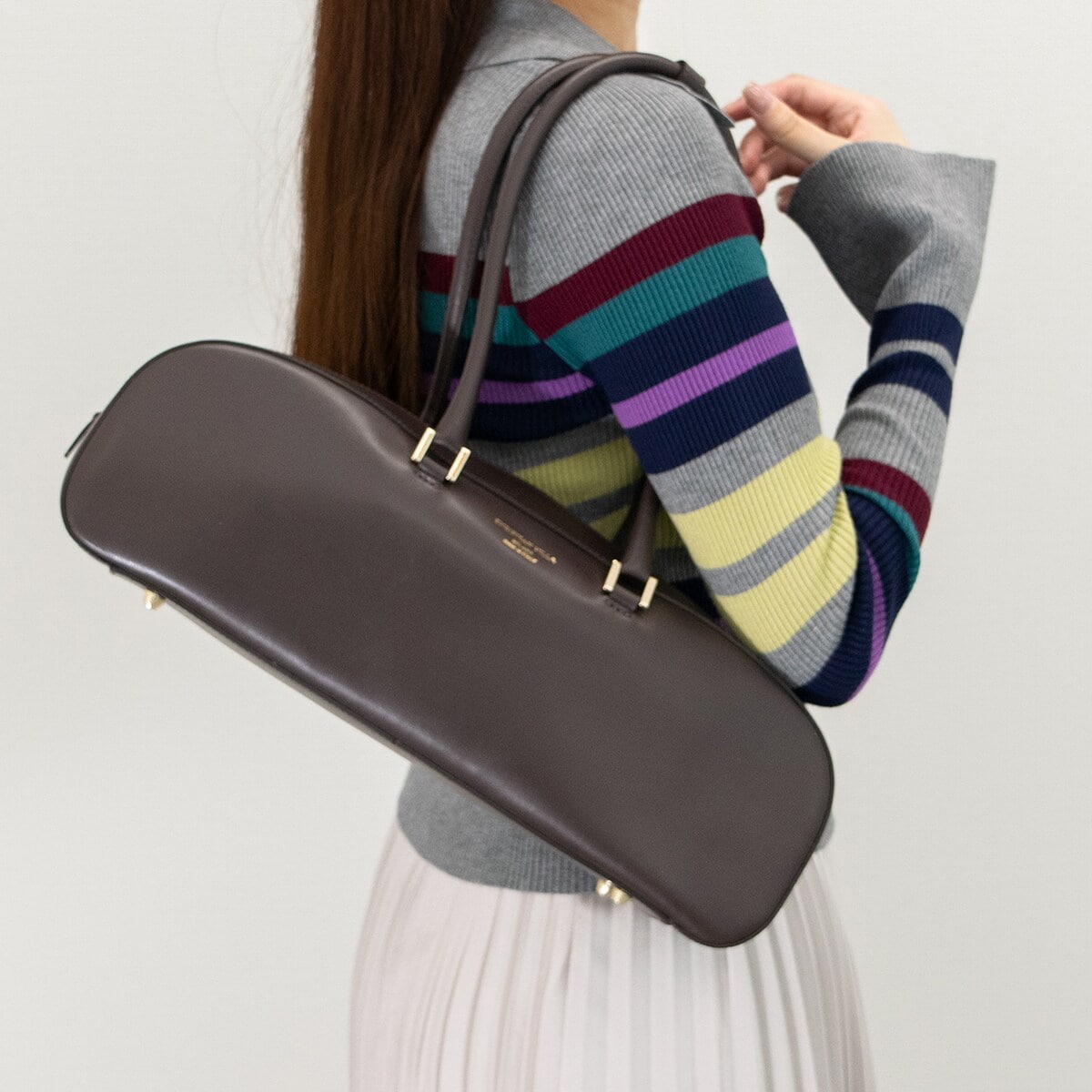 CHRISTIAN VILLA◇レザーワイドショルダーバッグ | クリスチャンヴィラ