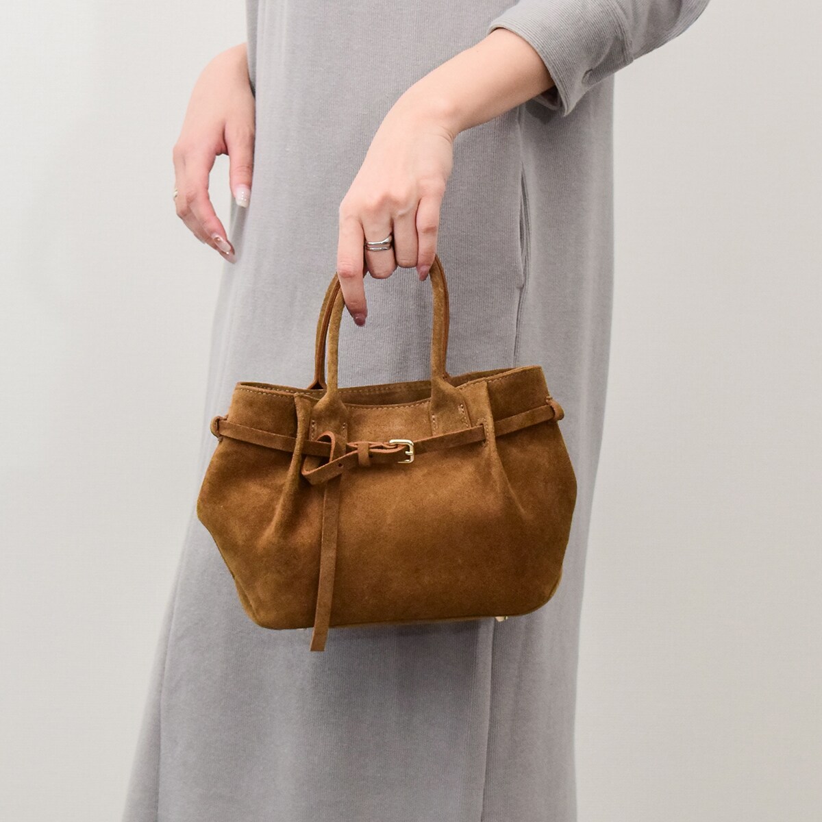 CHRISTIAN VILLA◇レザーハンドルメッシュバッグ | クリスチャンヴィラ